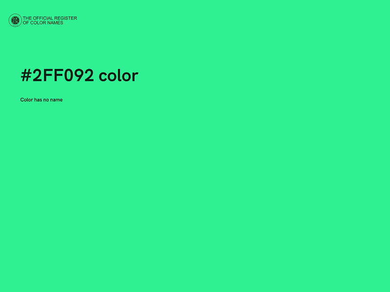 #2FF092 color image