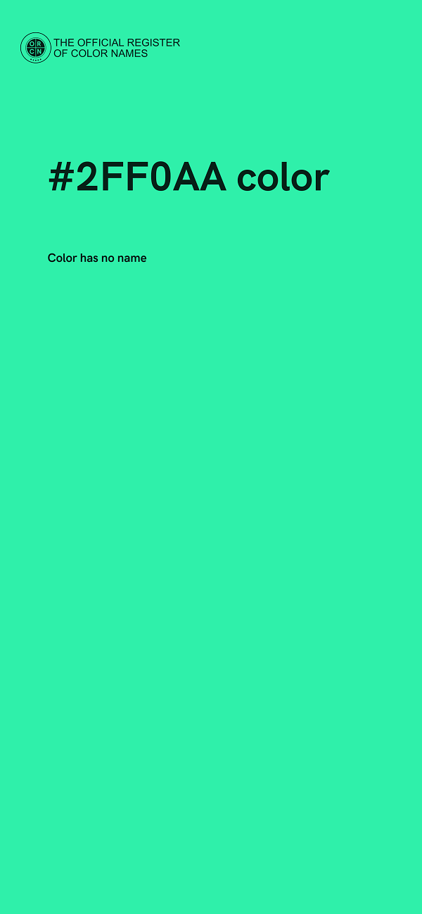 #2FF0AA color image