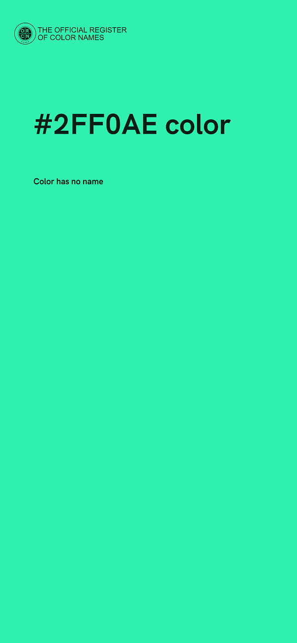 #2FF0AE color image