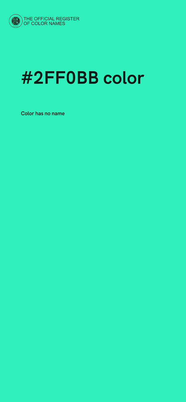 #2FF0BB color image