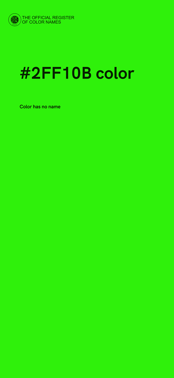 #2FF10B color image