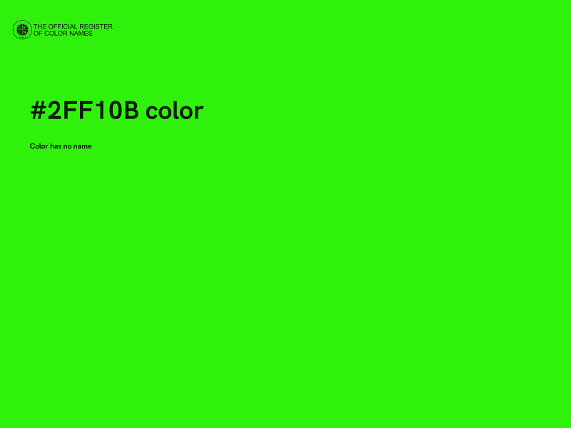 #2FF10B color image