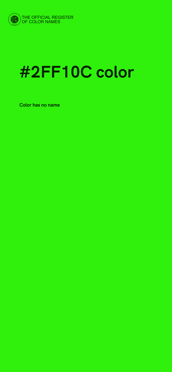 #2FF10C color image