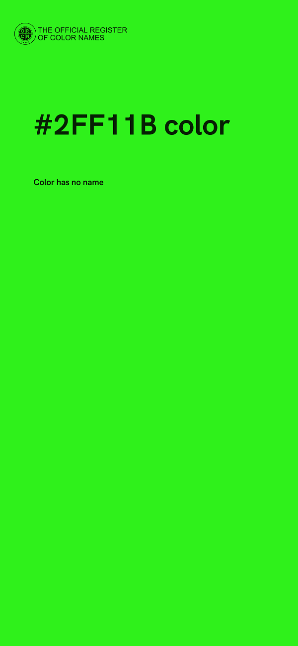 #2FF11B color image