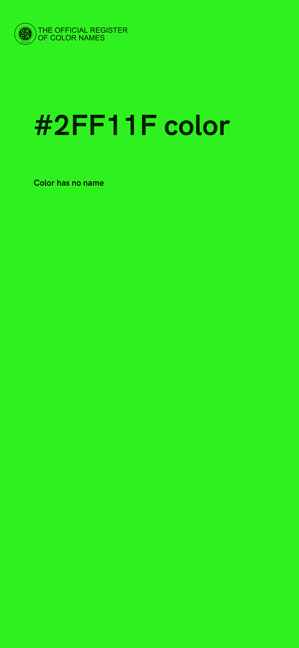 #2FF11F color image