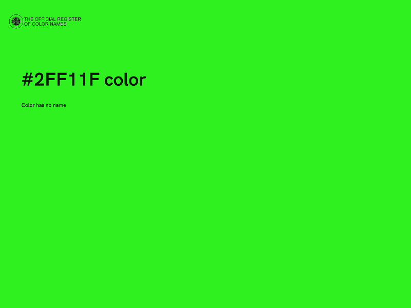 #2FF11F color image