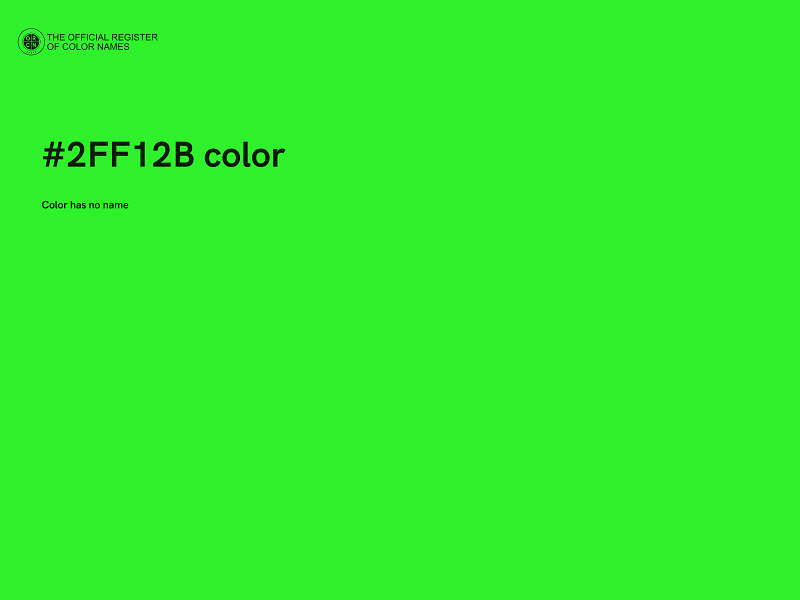 #2FF12B color image