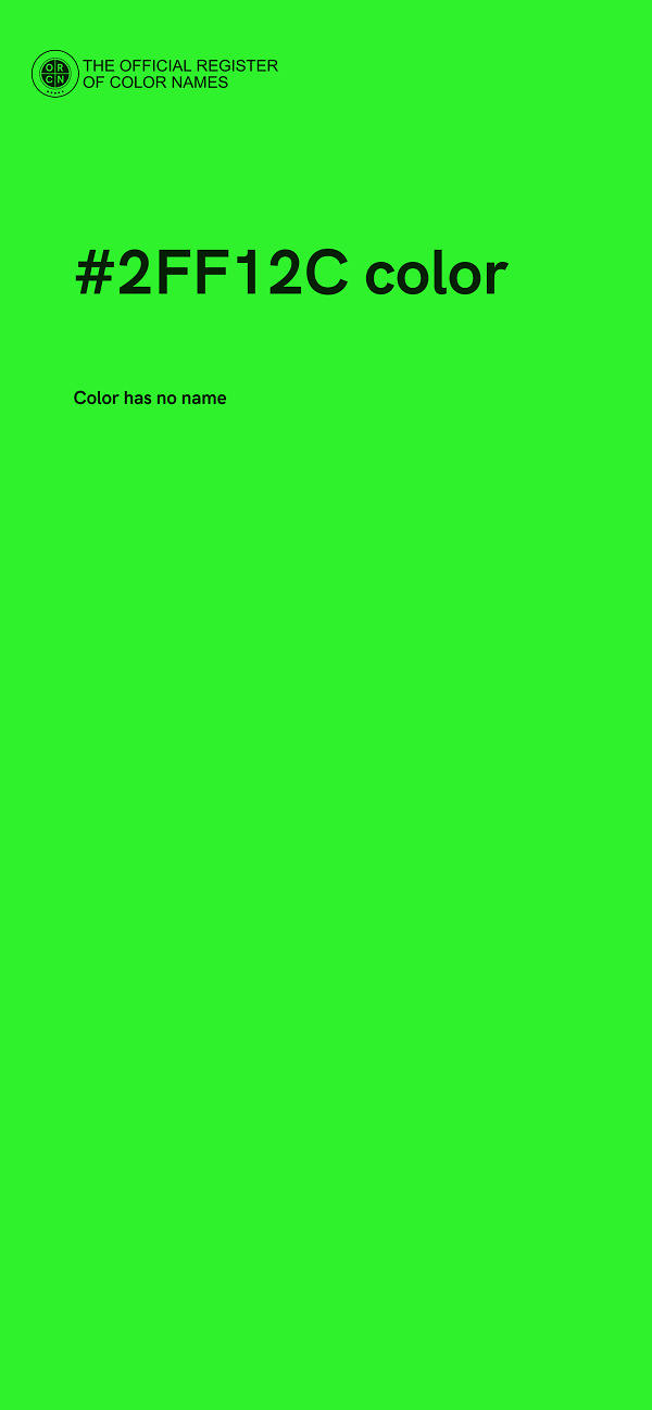 #2FF12C color image