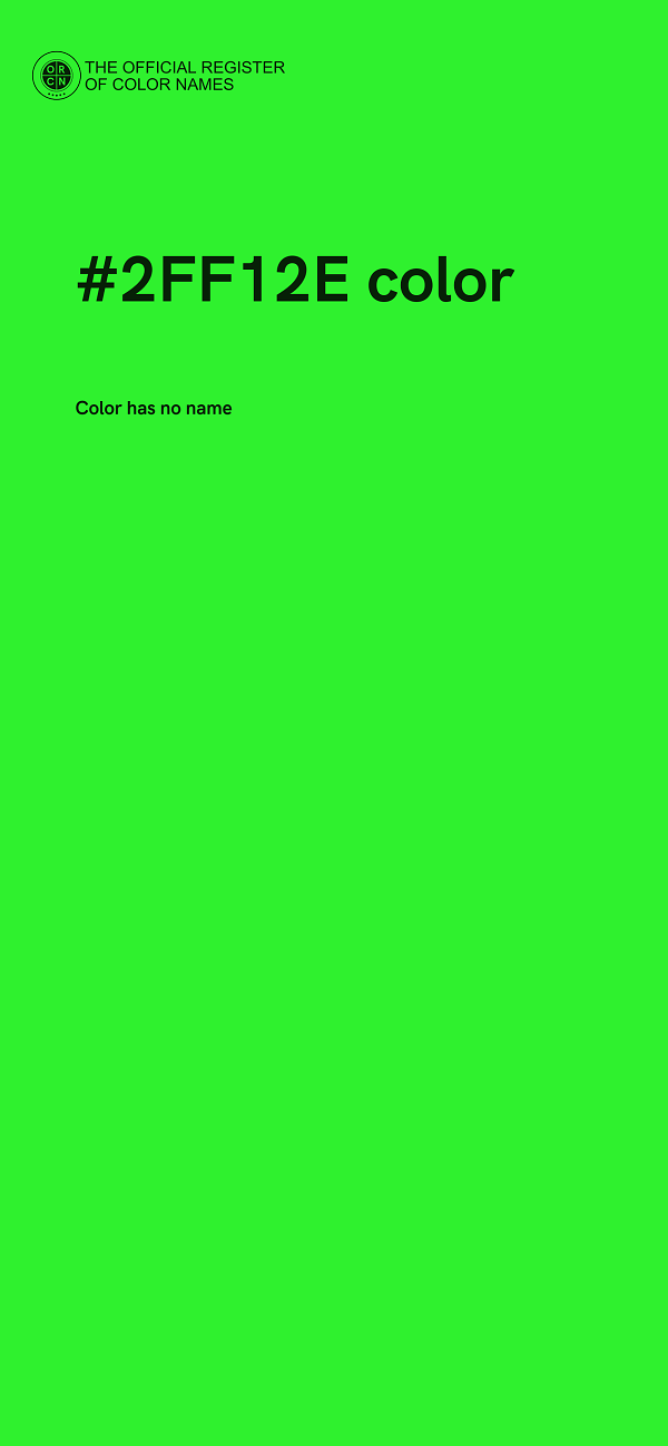 #2FF12E color image