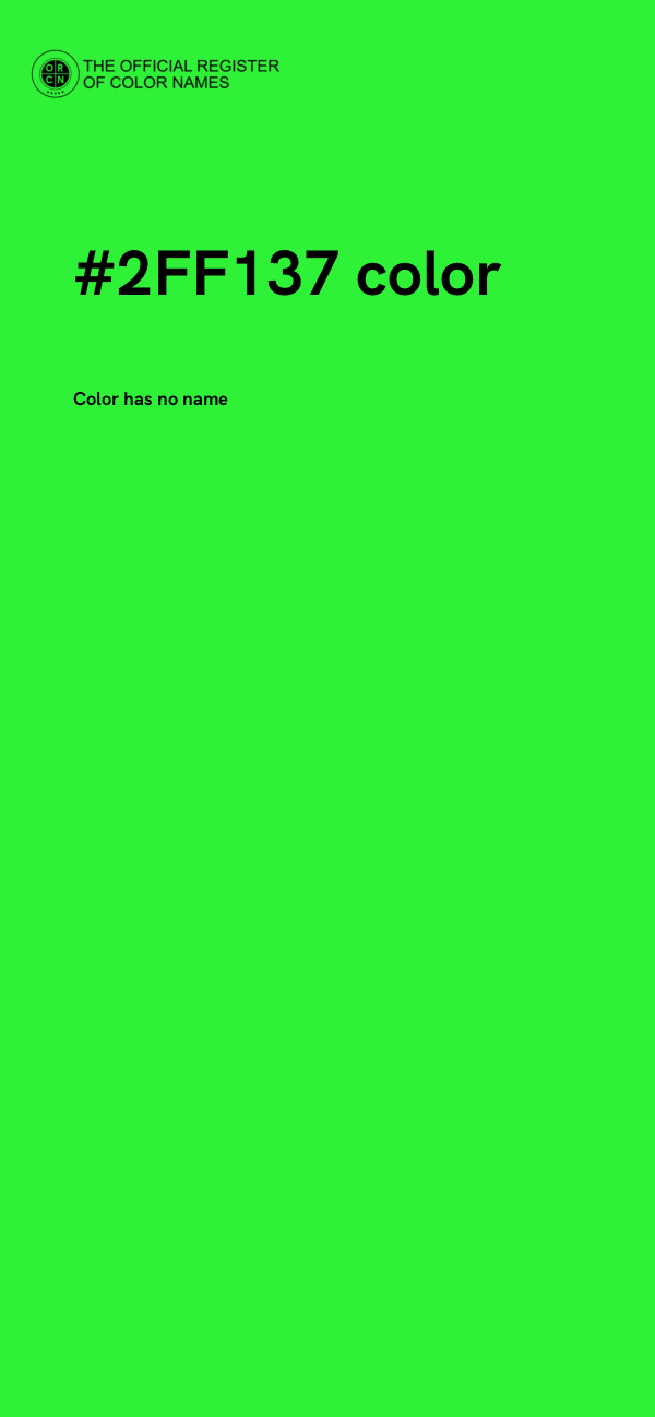 #2FF137 color image