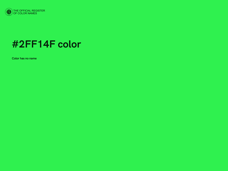 #2FF14F color image