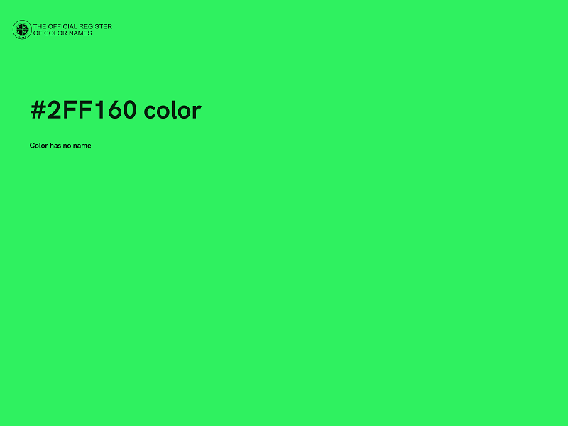#2FF160 color image