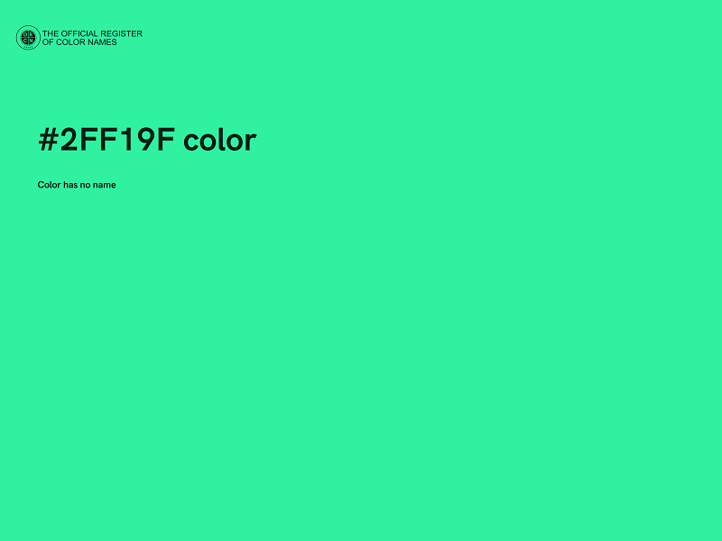 #2FF19F color image
