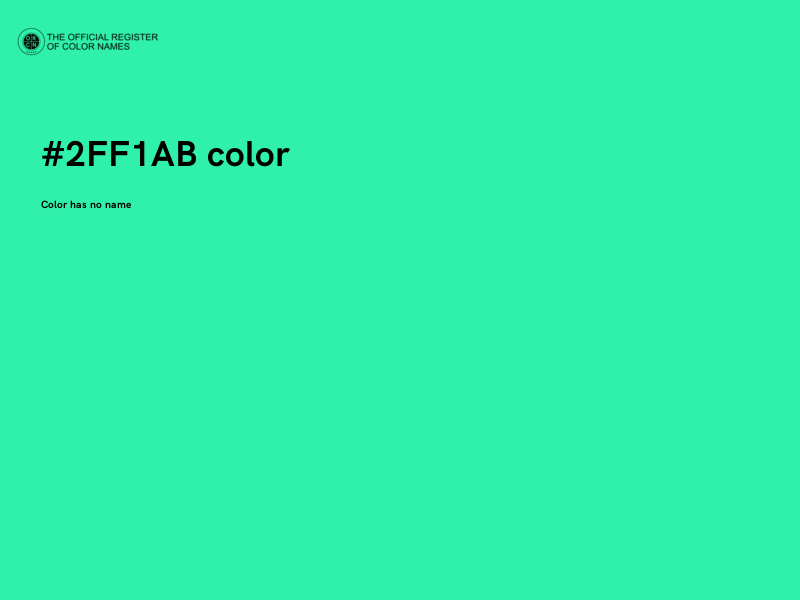 #2FF1AB color image