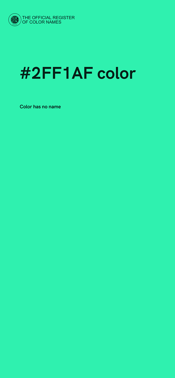 #2FF1AF color image