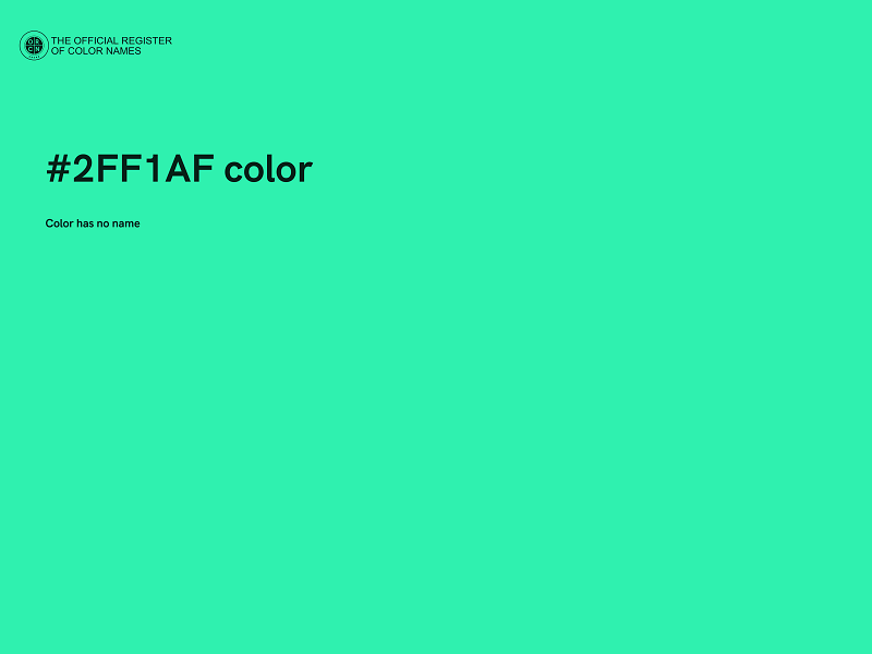 #2FF1AF color image