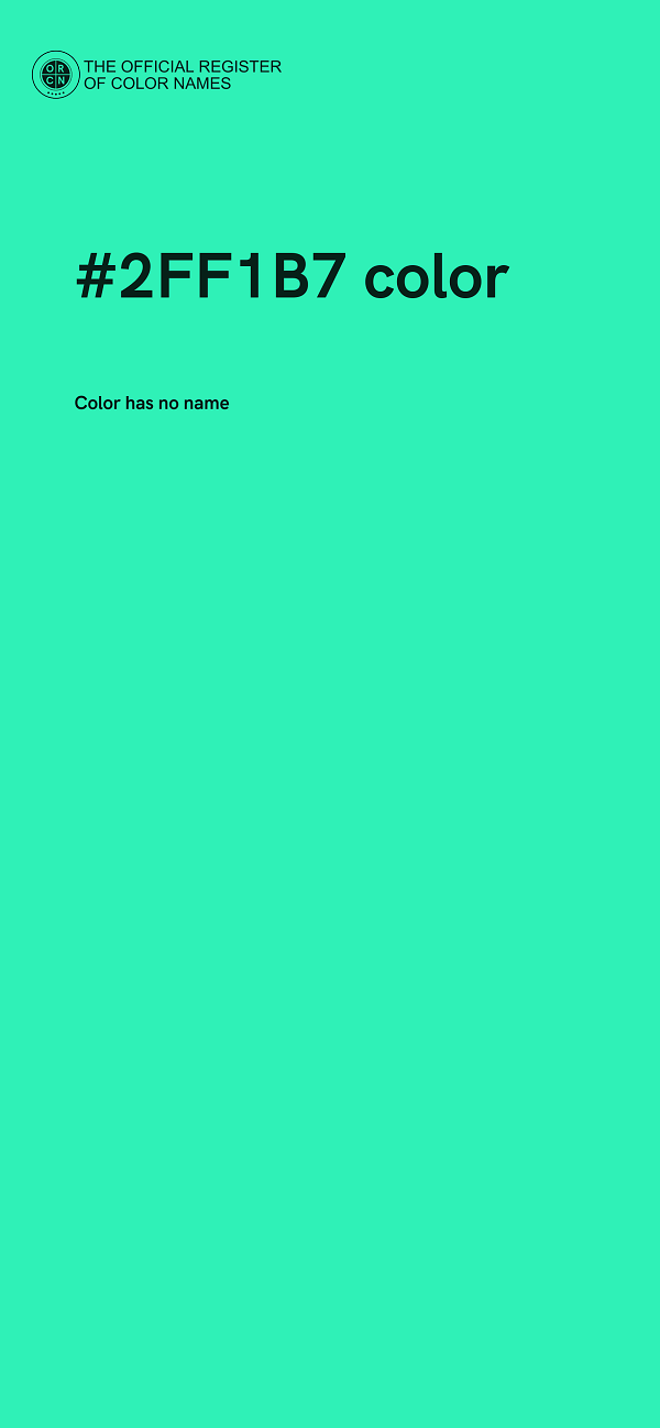 #2FF1B7 color image