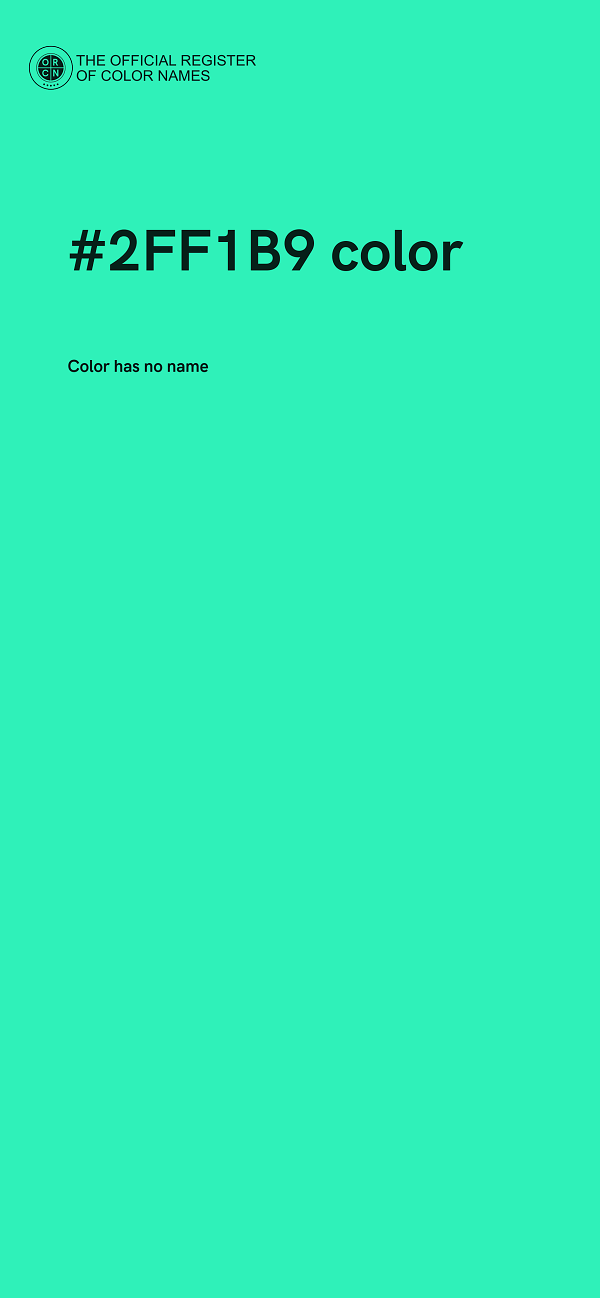 #2FF1B9 color image