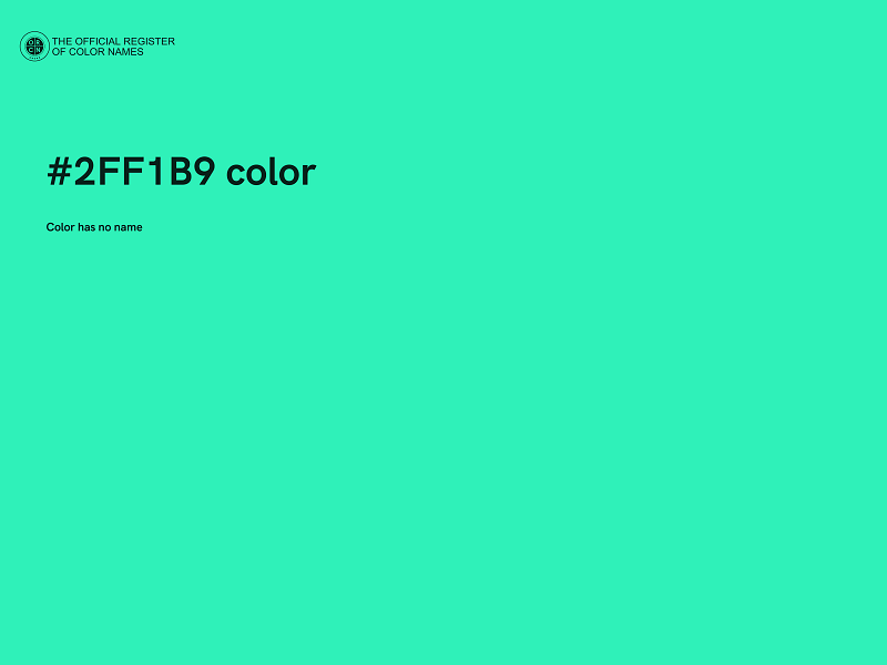 #2FF1B9 color image