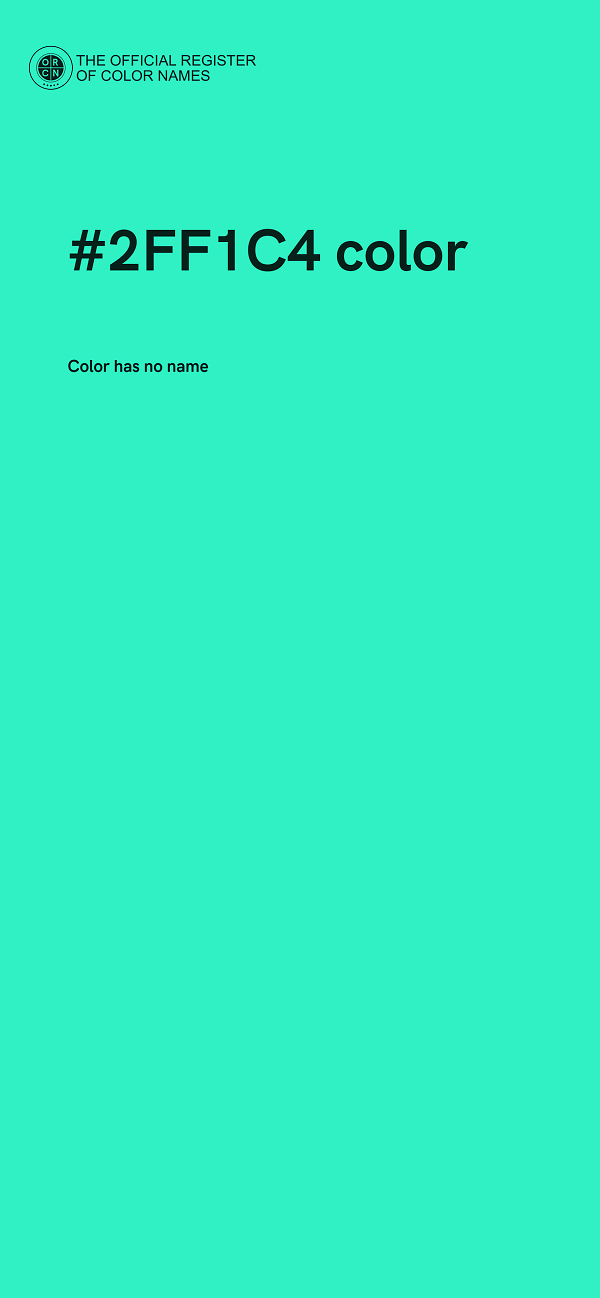 #2FF1C4 color image