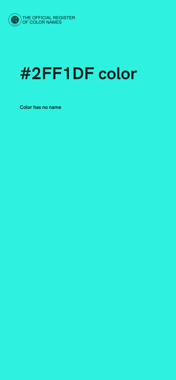 #2FF1DF color image