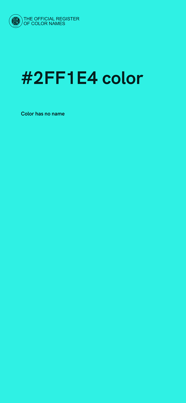 #2FF1E4 color image