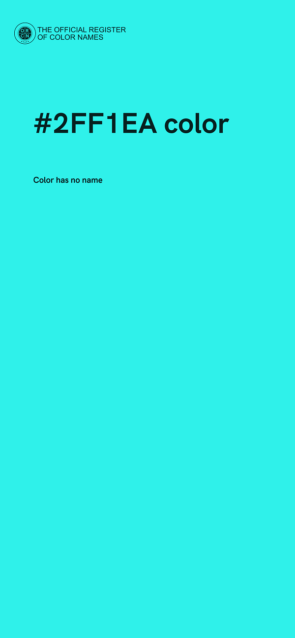 #2FF1EA color image