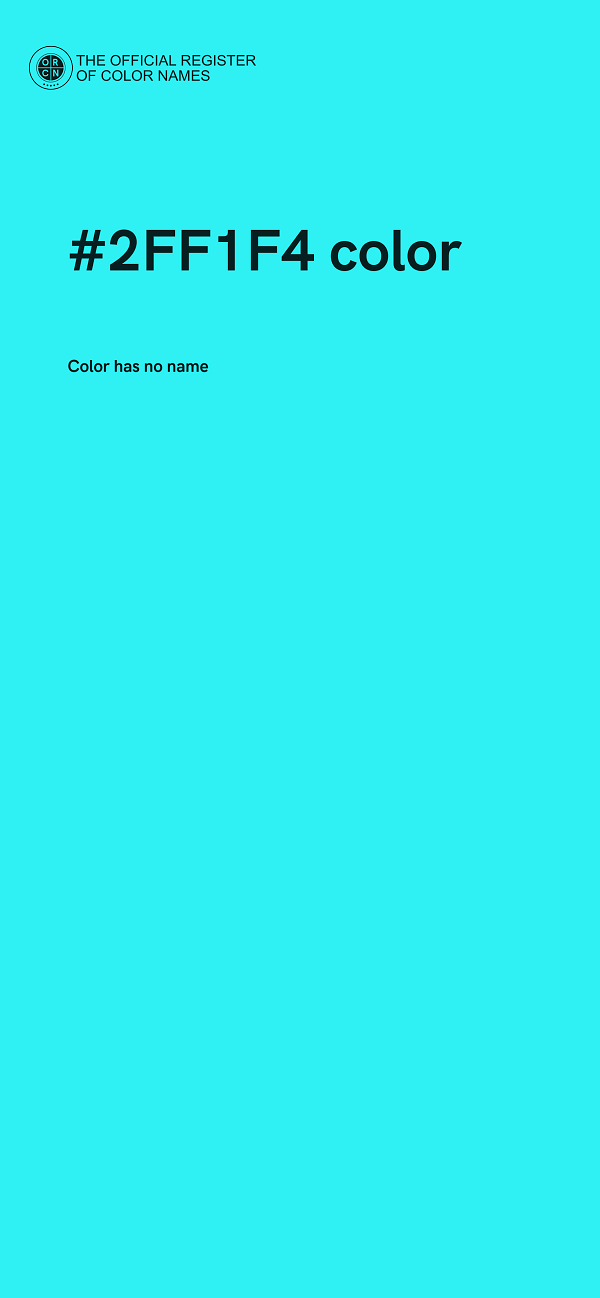 #2FF1F4 color image