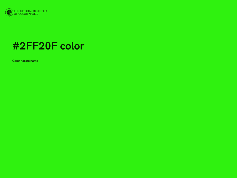 #2FF20F color image