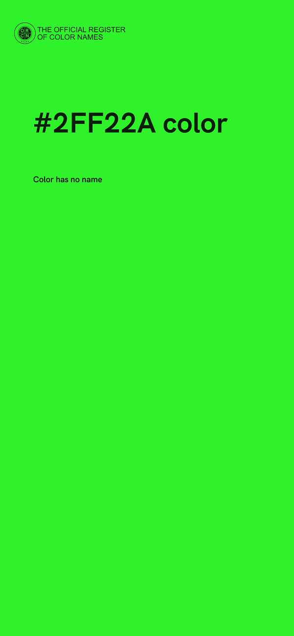 #2FF22A color image