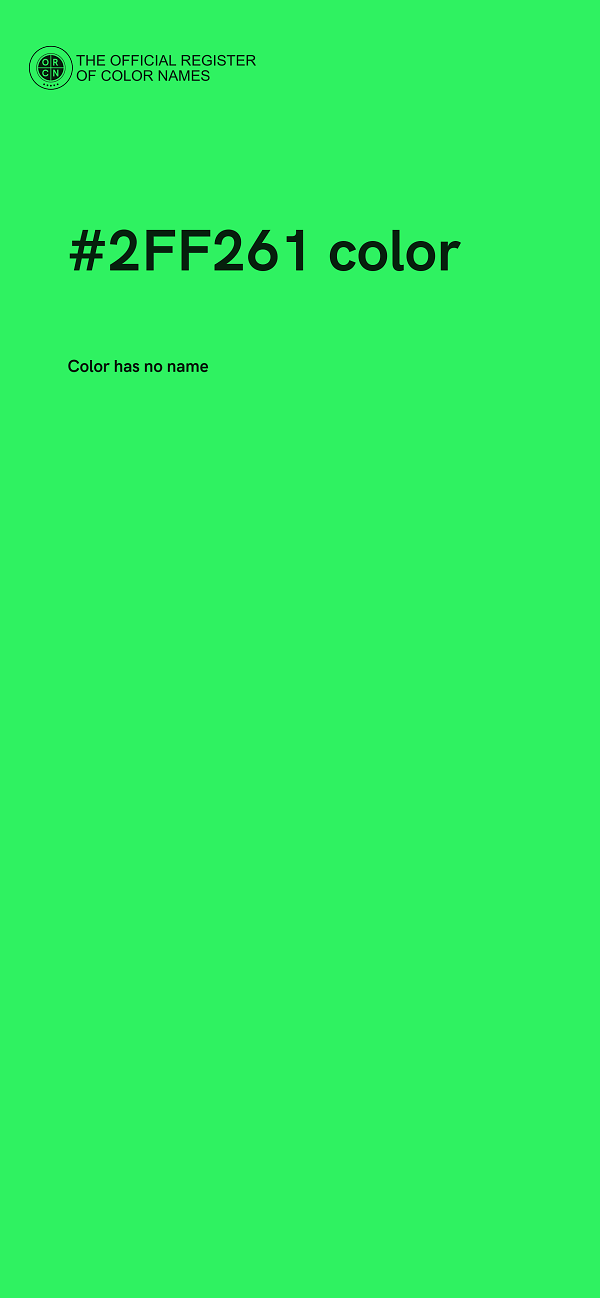 #2FF261 color image