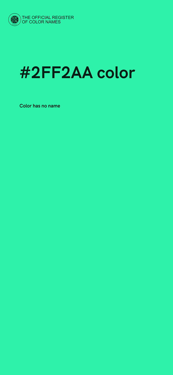 #2FF2AA color image