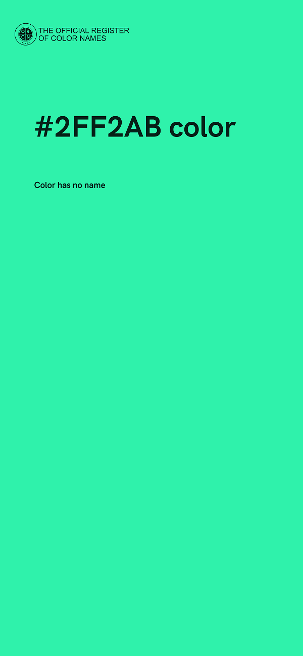 #2FF2AB color image