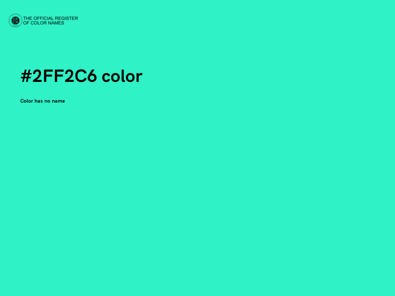 #2FF2C6 color image