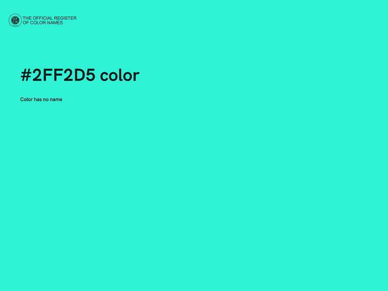 #2FF2D5 color image