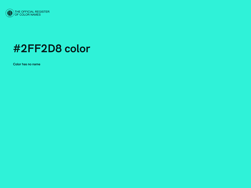 #2FF2D8 color image