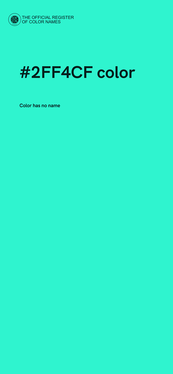 #2FF4CF color image