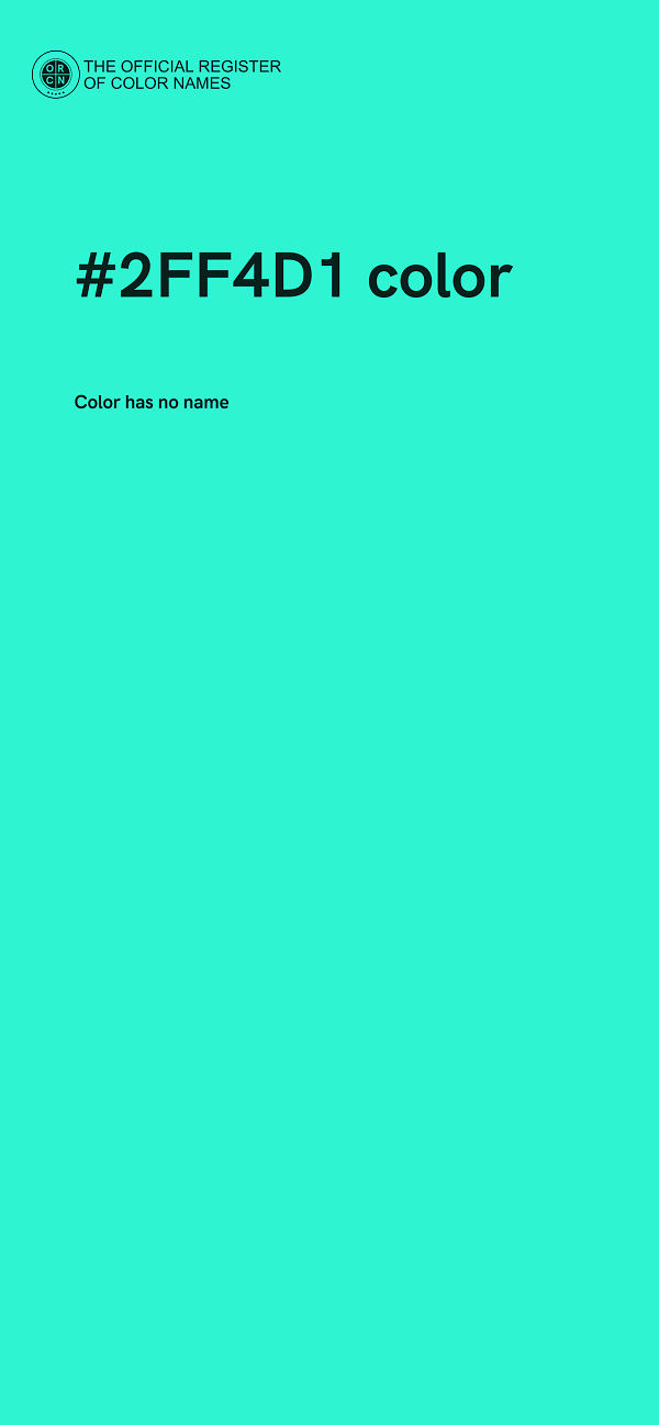 #2FF4D1 color image