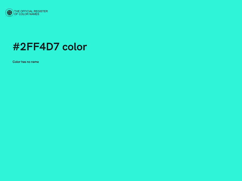 #2FF4D7 color image
