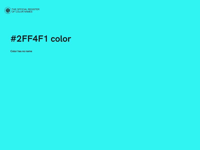 #2FF4F1 color image