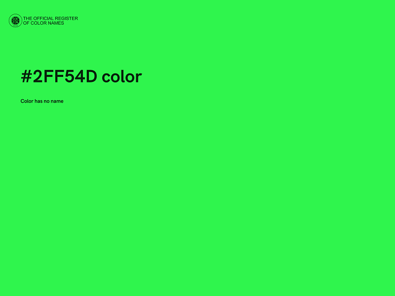 #2FF54D color image