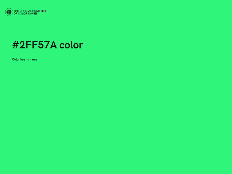 #2FF57A color image