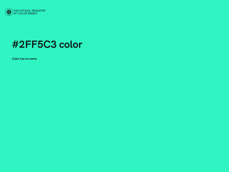 #2FF5C3 color image