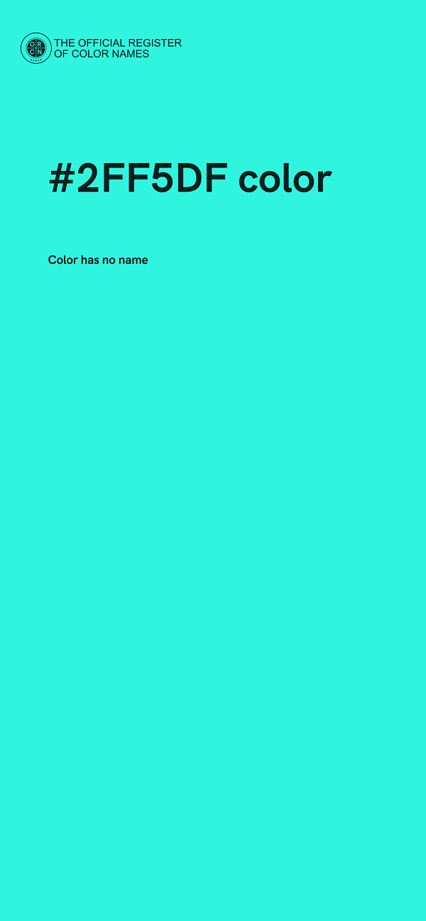 #2FF5DF color image