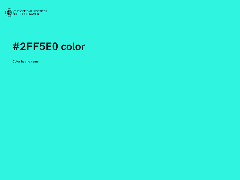 #2FF5E0 color image