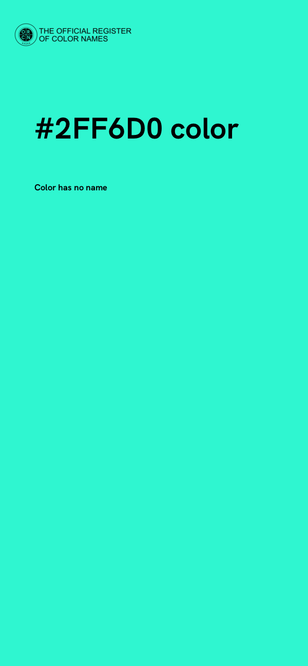 #2FF6D0 color image