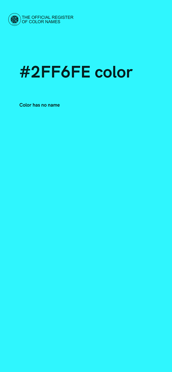#2FF6FE color image