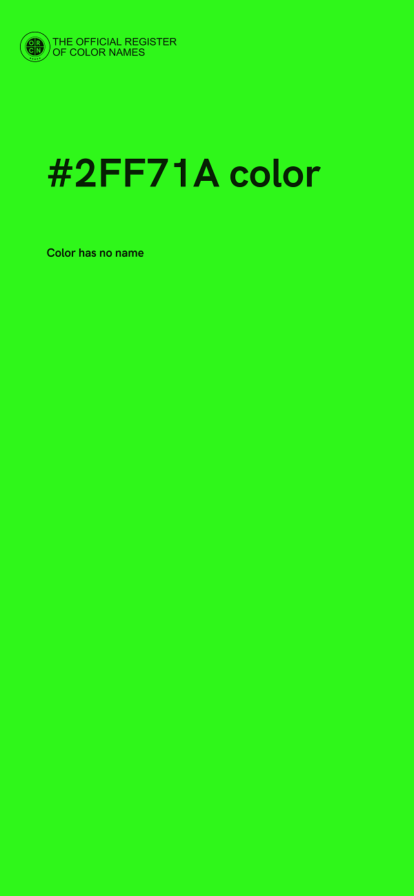 #2FF71A color image