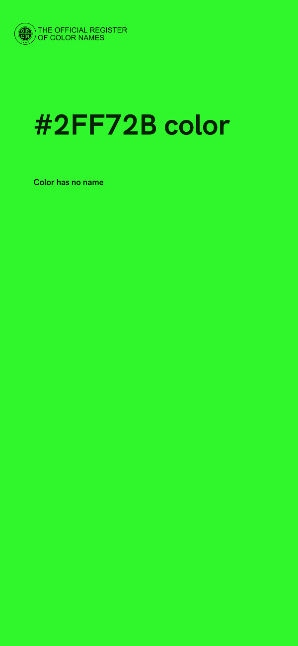 #2FF72B color image