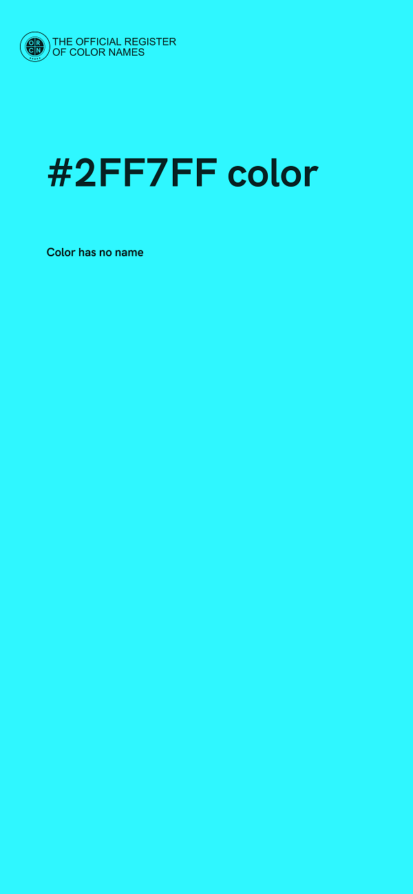 #2FF7FF color image